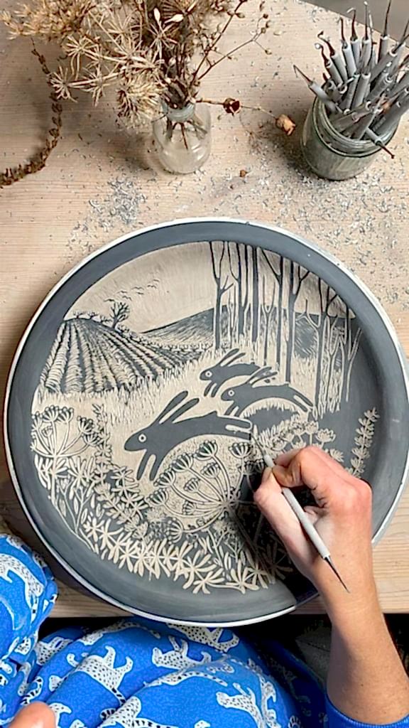 Seramik Sgraffito Workshop 2 Seramik Sgraffito Workshop - Görsel 2